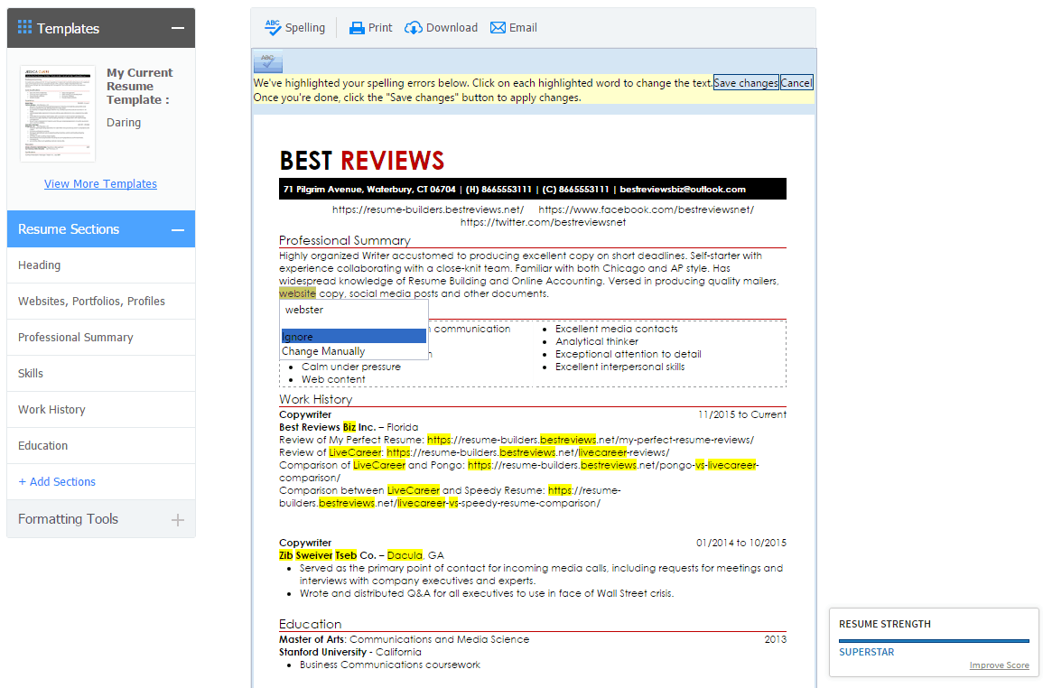 my perfect resume reviews by experts  u0026 users
