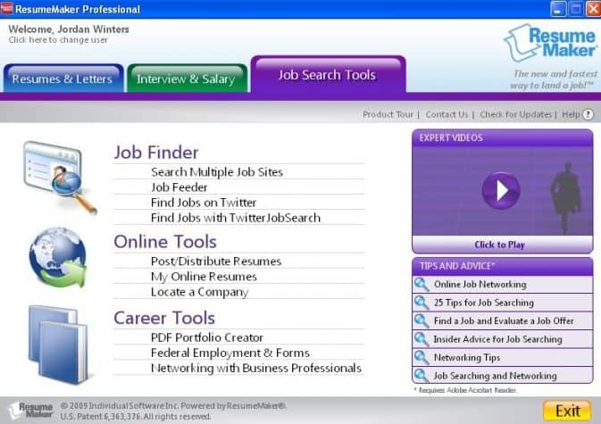 ResumeMaker Professional Job Search Tools