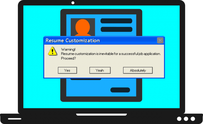 Resume Customization Warning
