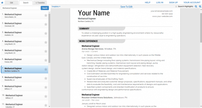 Super-Resume Search for Sample Resume