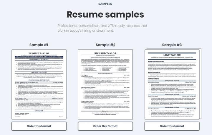 TopStack Resume Samples
